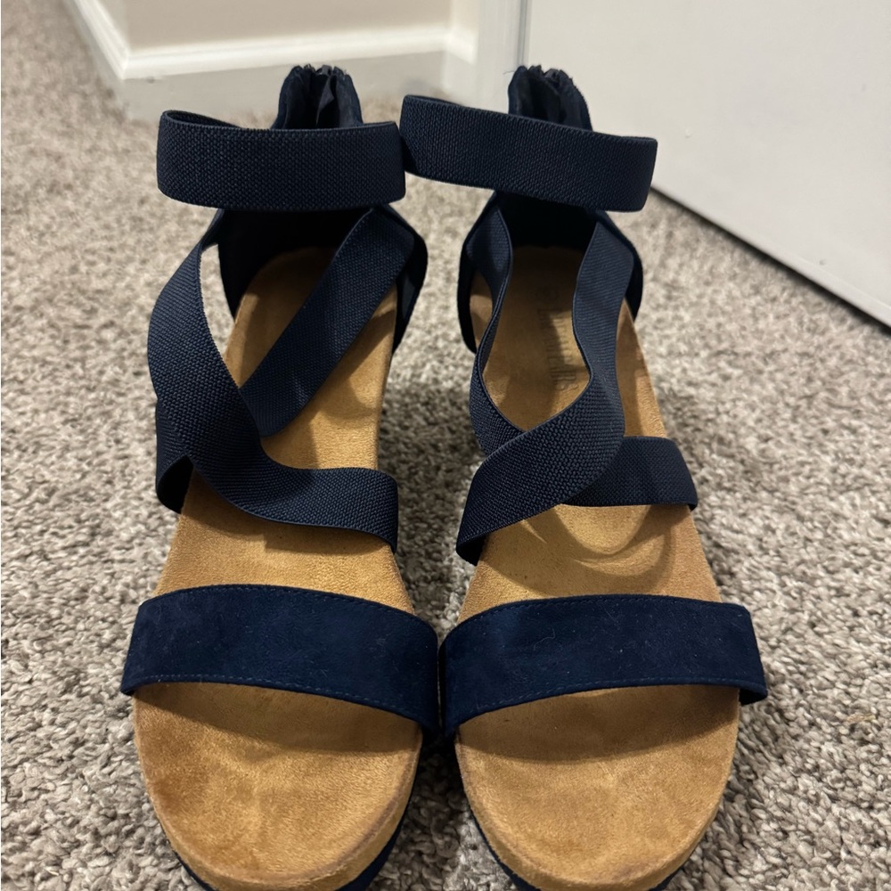 Navy Strappy Women's Sandals